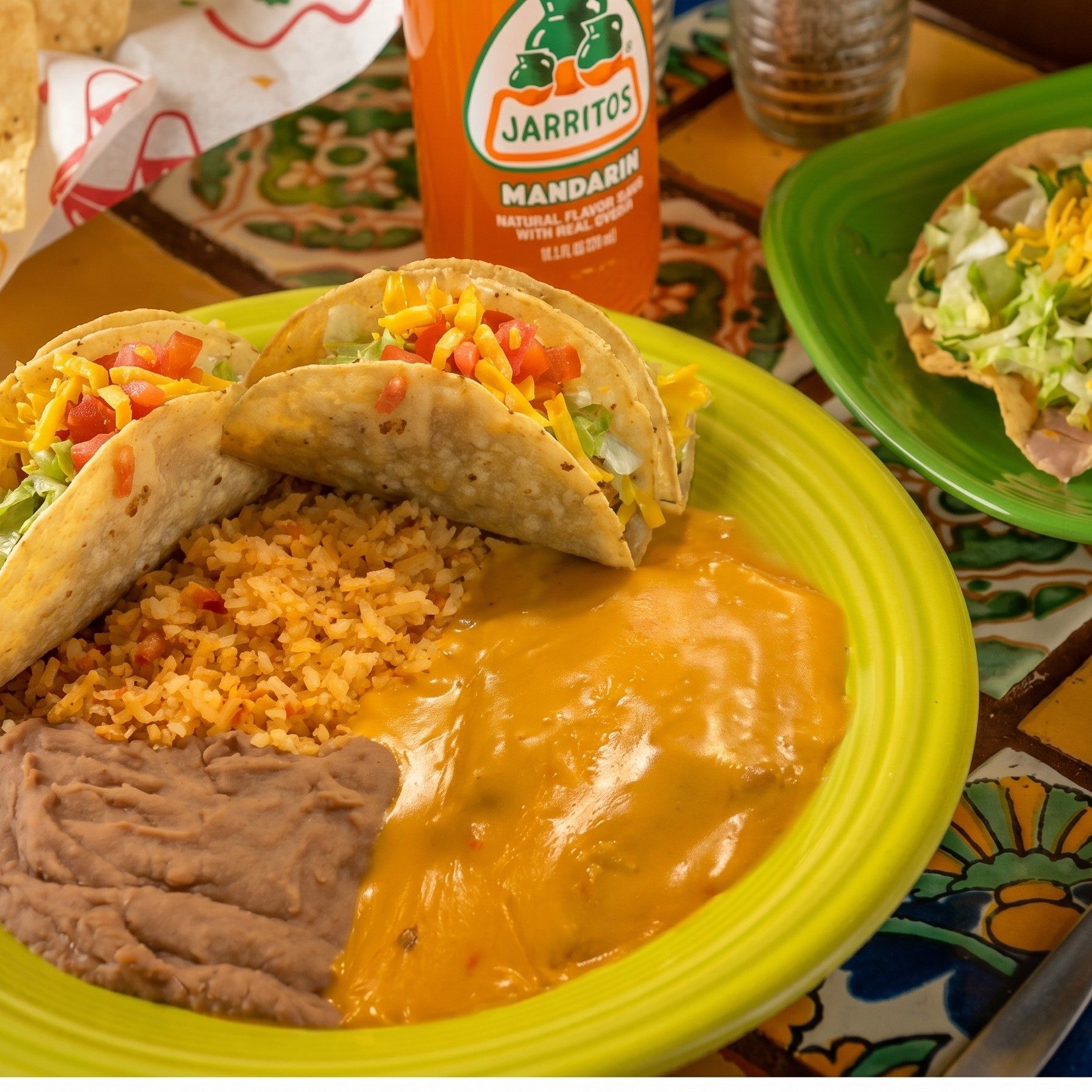 9. 2 Enchiladas, 2 Tacos.