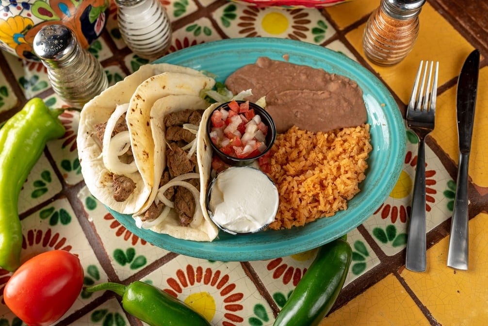 Tacos Al Carbon.